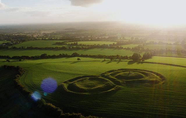 The amazing countryside at the Hill of Tara. 