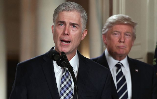Supreme Court Justice nominee Neil Gorsuch and President Donald Trump. 