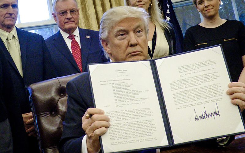 President Trump is making good on his promises with immigration ban