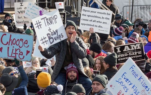 Attendees at the March for Life rally in Washington, D.C. last Friday.