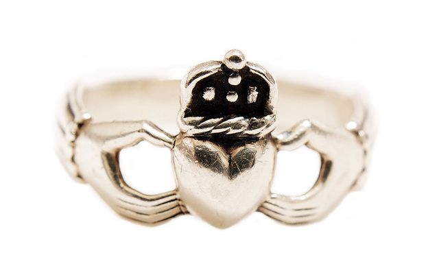 The Irish ring, the Claddagh, symbolizes love, loyalty and friendship – “Let Love and Friendship reign.”