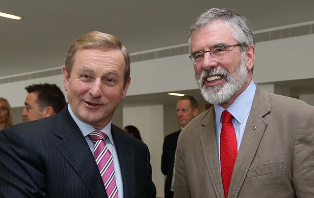 Taoiseach Enda Kenny and Sinn Féin President Gerry Adams may both be in the White House this St. Patrick\'s Day. 
