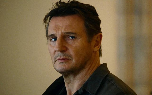 Liam Neeson as super dad Brian Mills in Taken.