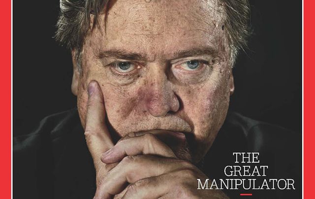 Donald Trump\'s Chief Strategist Steve Bannon on the cover of TIME magazine