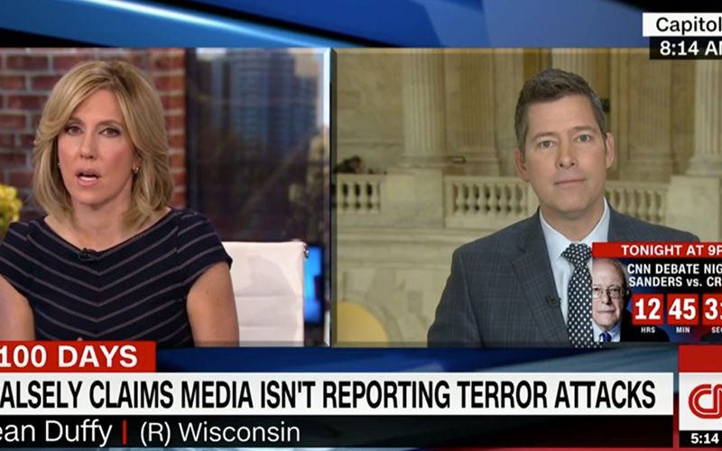 Congressman Sean Duffy says white terrorists are different to Muslims