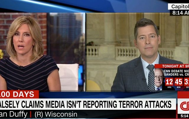 Congressman Sean Duffy clashed with CNN’s Alisyn Camerota on Tuesday.