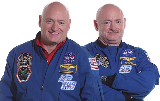 Irish American astronauts Mark and Scott Kelly make history. Never have two twins both spent so long in space.
