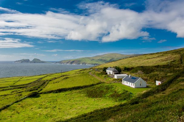House overlooking Ireland\'s coastal views