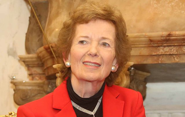 Former Irish President Mary Robinson.