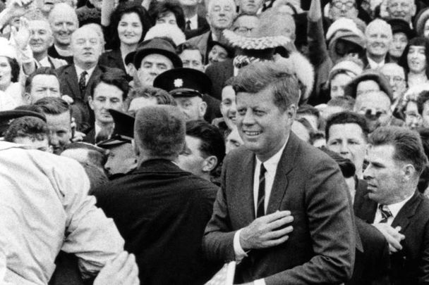 President John F Kennedy give his inauguration speech.