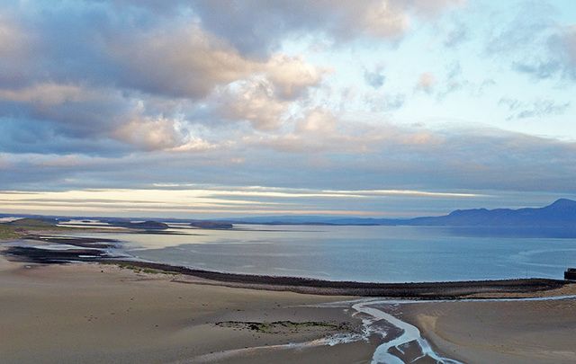 The stunning Mulranny Beach, County Mayo, close to the location of the Bronze Age shipwreck. 