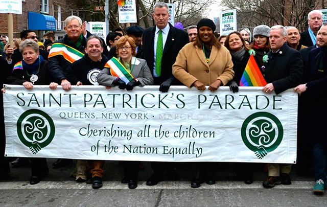 St. Pat\'s For All, 2016: The 19th annual parade are welcoming participation from a wide array of immigrant groups to show solidarity against President Donald Trump’s travel ban on seven Muslim majority nations.