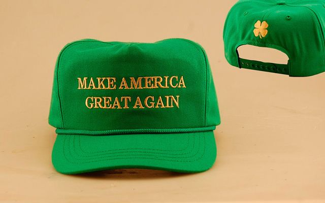 Saint Patrick\'s Day Make America Great Again hat 