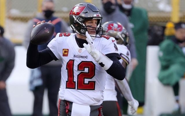 Tom Brady during Tamba Bay\'s NFC Championship Game against the Green Bay Packers.