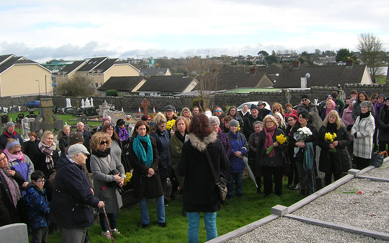 Mothers imprisoned in Magdalene Laundries remembered with flowers in Galway