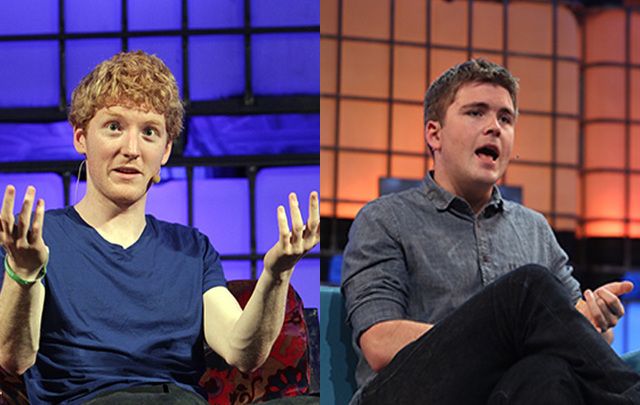 John and Patrick Collison, founders of Stripe.