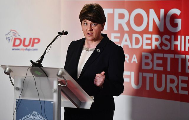 The Democratic Unionist Party leader Arlene Foster.