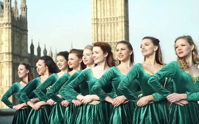 Irish dancers took over London