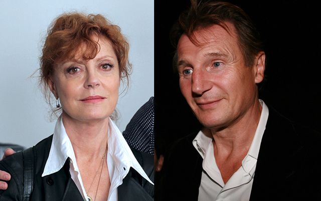Susan Sarandon said she wishes rumors of an affair between her and Liam Neeson were true. 