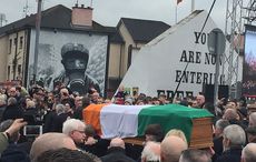 "To honor him we  must finish his work," Bill Clinton at the  Martin McGuinness funeral