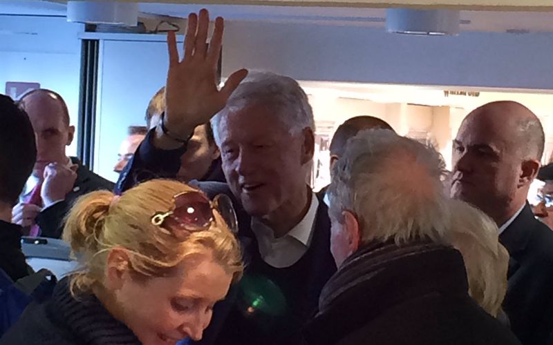 Dublin shop walking on air after a surprise visit from Bill Clinton