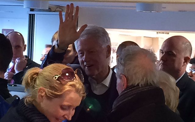 Bill Clinton shopping in Kilkenny Design in Dublin 