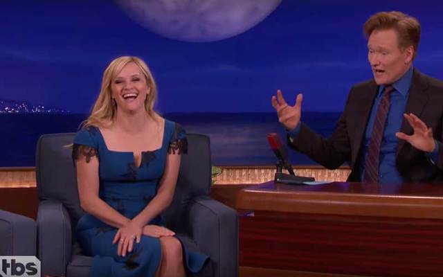 Reese Witherspoon revealed her Irish heritage on TBS\' \'Conan.\'