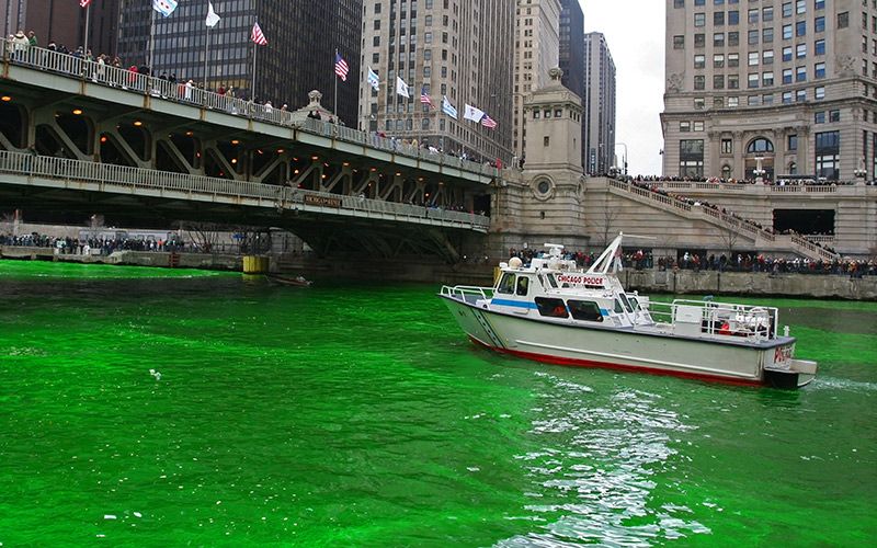Stop dyeing Chicago river green for Paddy’s Day demand environmentalists