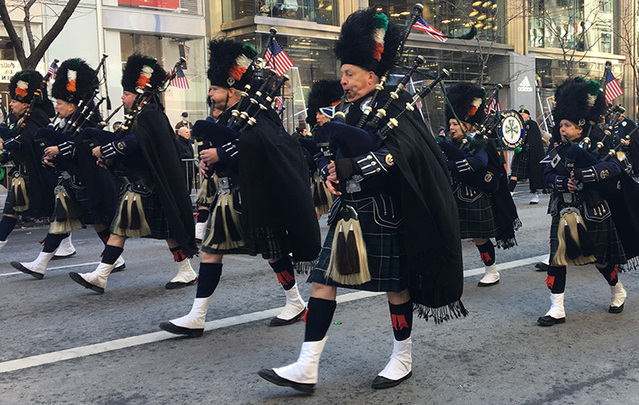 Marchers in this year’s New York City St. Patrick’s Day parade. 