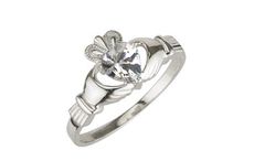 The meaning behind April's Claddagh birthstone, the diamond