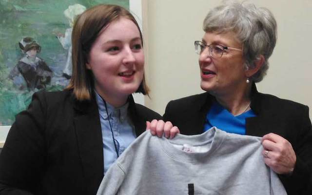 Katie McGloin, 16, has been named the Foróige Youth Entrepreneur of the Year 2017 for her gender-neutral clothing line.