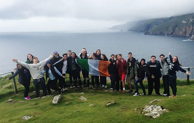Participants of the 2016 Global Irish Summer Camp