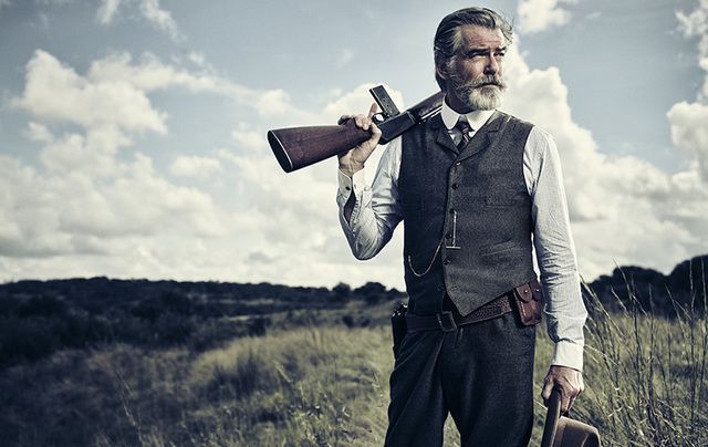 Pierce Brosnan stars as cattle baron Eli McCullough in The Son.