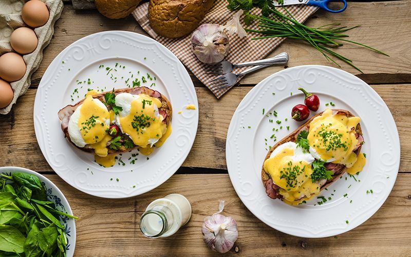 Eggs Benedict with hollandaise sauce recipe, perfect for Easter!