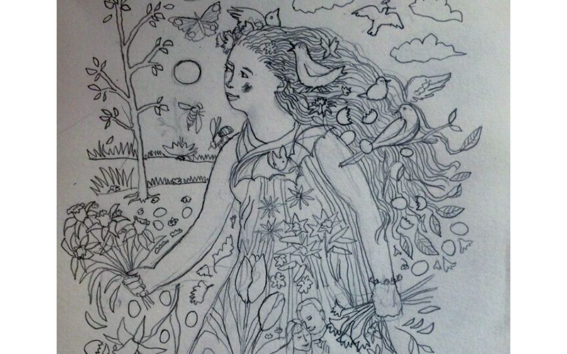 April is full of joy, with gossamer slippers and a trusting smile