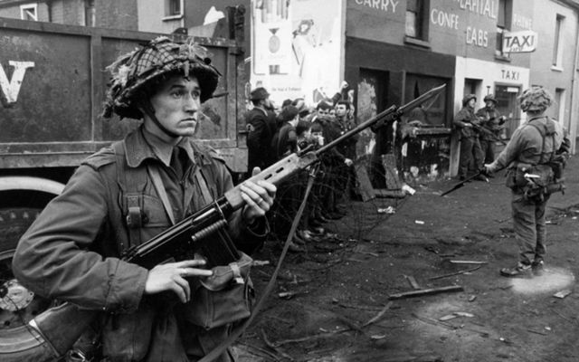 British soldiers in Northern Ireland. 