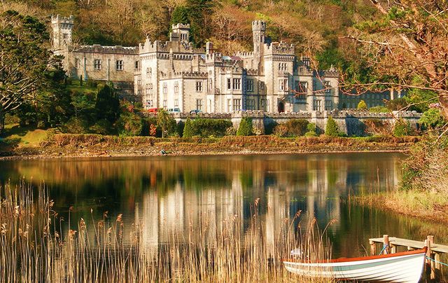 Nope! It\'s not Hogwart\'s it\'s Kylemore Abbey, County Galway.