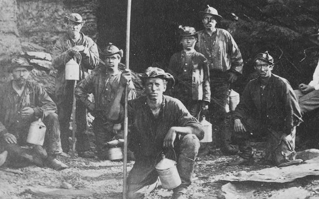 Coal miners in Pennsylvania, c. 1868