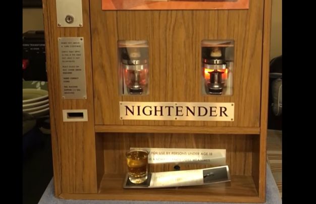 Night ender Irish Whiskey vending machine