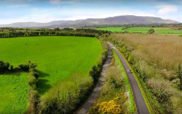 Aerial shot of Waterford Greenway.