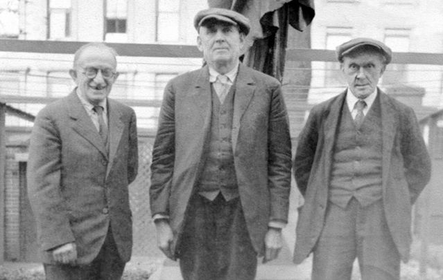 John Curry, center, one of the Knock visionaries, in New York, where he will be reinterred. 