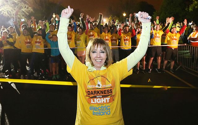 Founder of Darkness into Light Senator Joan Freeman at a 2016 event.