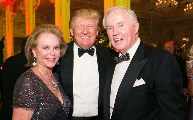 Eileen Burns, Donald Trump and Brian Burns.