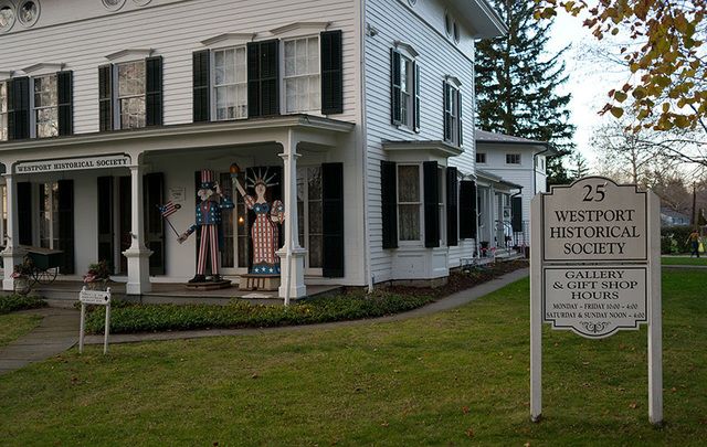 The picturesque historical society in Westport, CT. 