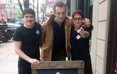 Liam Neeson is “Taken” by invite from sandwich shop