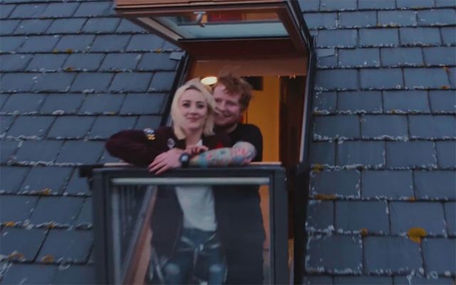 Saoirse Ronan and Ed Sheeran in \"Galway Girl\". 