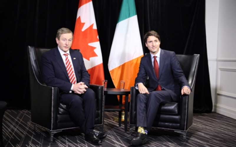 Justin Trudeau's "Star Wars" socks dazzle during meeting with Taoiseach Enda Kenny