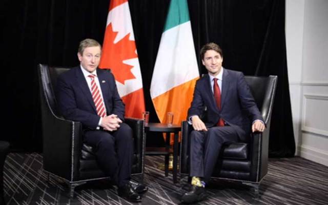 Enda Kenny and Justin Trudeau