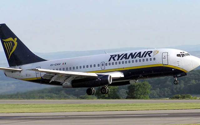 Ryanair airplane.