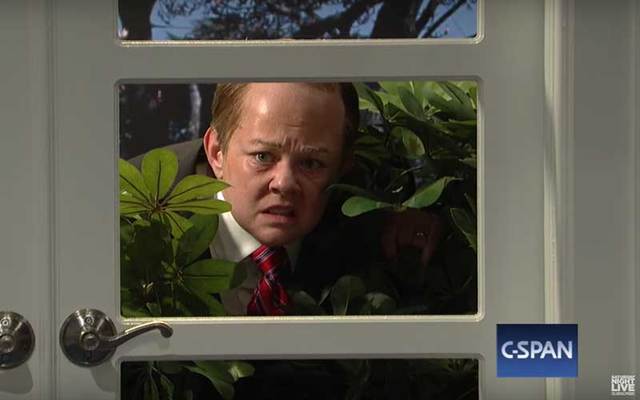 Melissa McCarthy as Sean Spicer on Saturday Night Live.